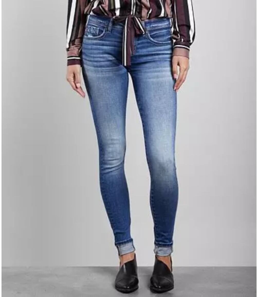 Buckle Black Fit No 53 Mid Rise Skinny Blue Jeans 27x30 Style BBW7901